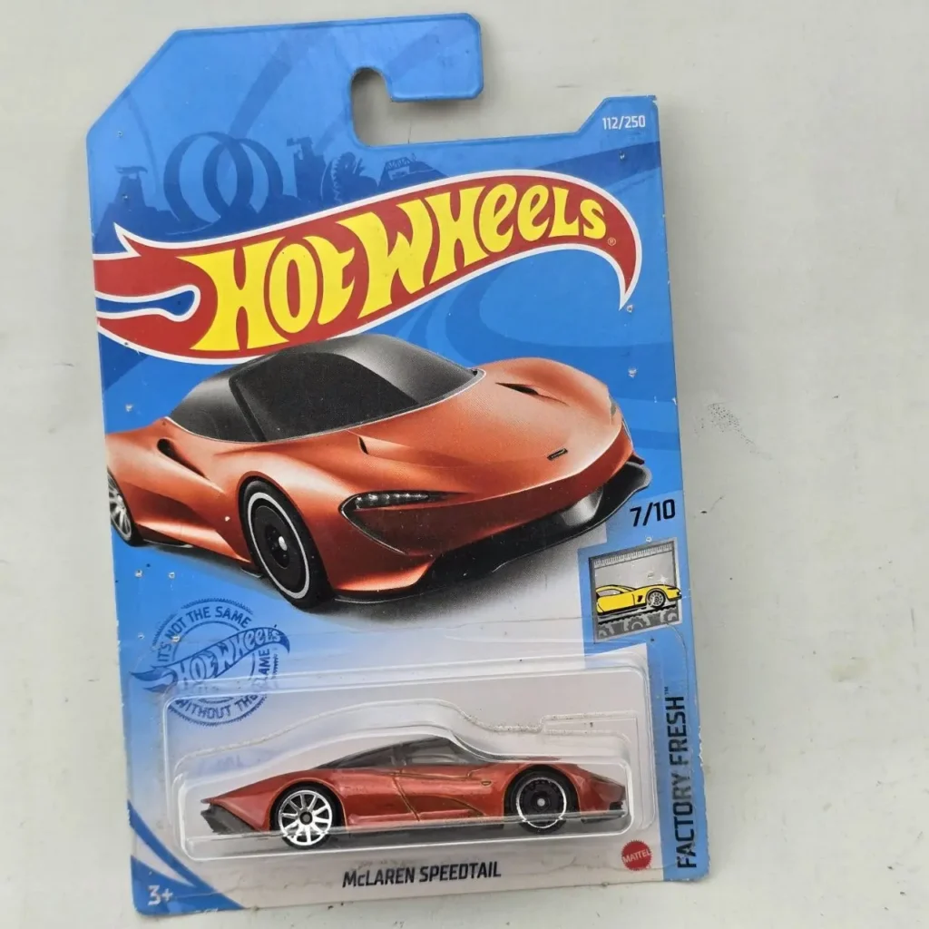 Hot Wheels McLaren Speedtail naranja en blister, serie Factory Fresh 112/250. by Remates Narvaja