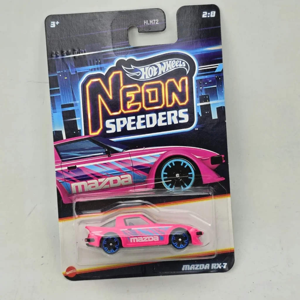 Hot Wheels Neon Speeders Mazda RX-7 rosa en empaque. by Remates Narvaja