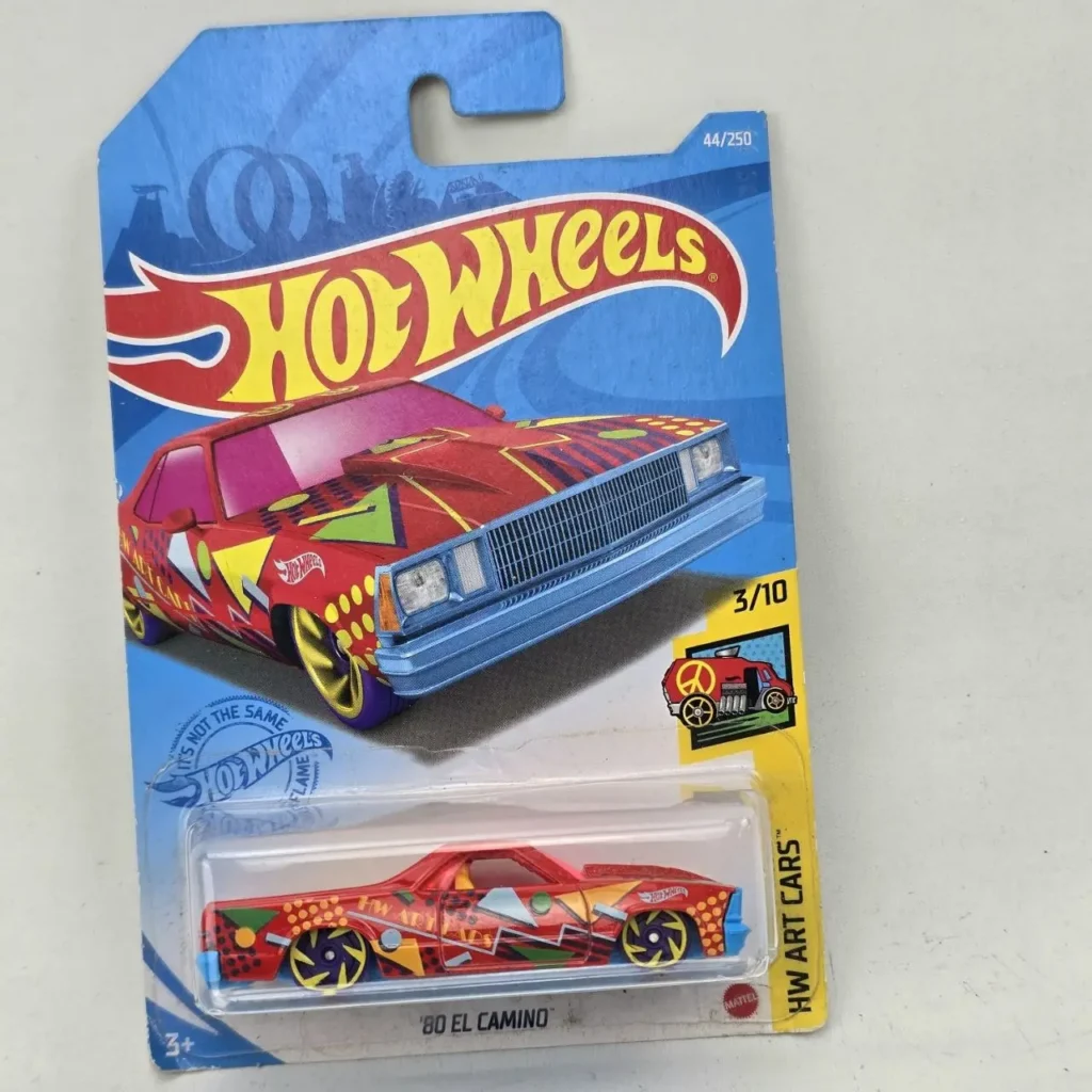 Hot Wheels '80 El Camino HW Art Cars diecast car, rojo, nuevo en paquete. by Remates Narvaja