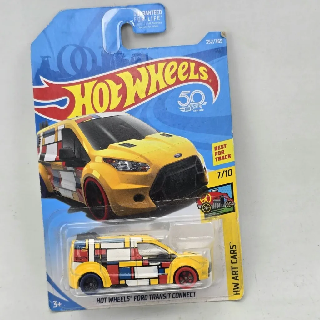 Hot Wheels Ford Transit Connect amarillo HW Art Car nuevo en paquete. by Remates Narvaja
