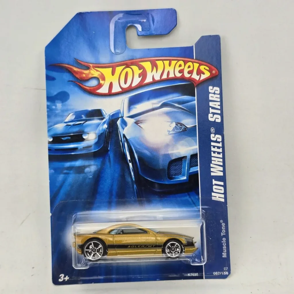 Hot Wheels Muscle Tone dorado, coche de juguete diecast K7638 de la serie Hot Wheels Stars 2007, nuevo en su by Remates Narvaja