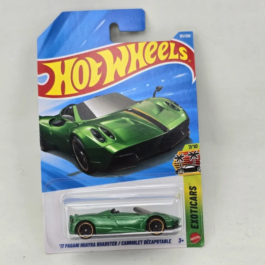 Hot Wheels '17 Pagani Huayra Roadster verde descapotable nuevo en empaque, serie Exoticars. by Remates Narvaja