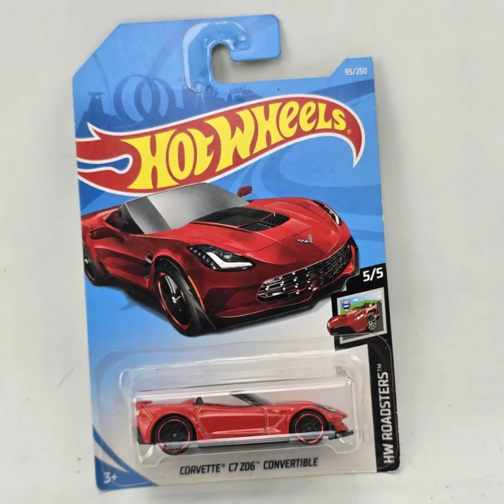 Hot Wheels Corvette C7 Z06 Convertible rojo en empaque. by Remates Narvaja
