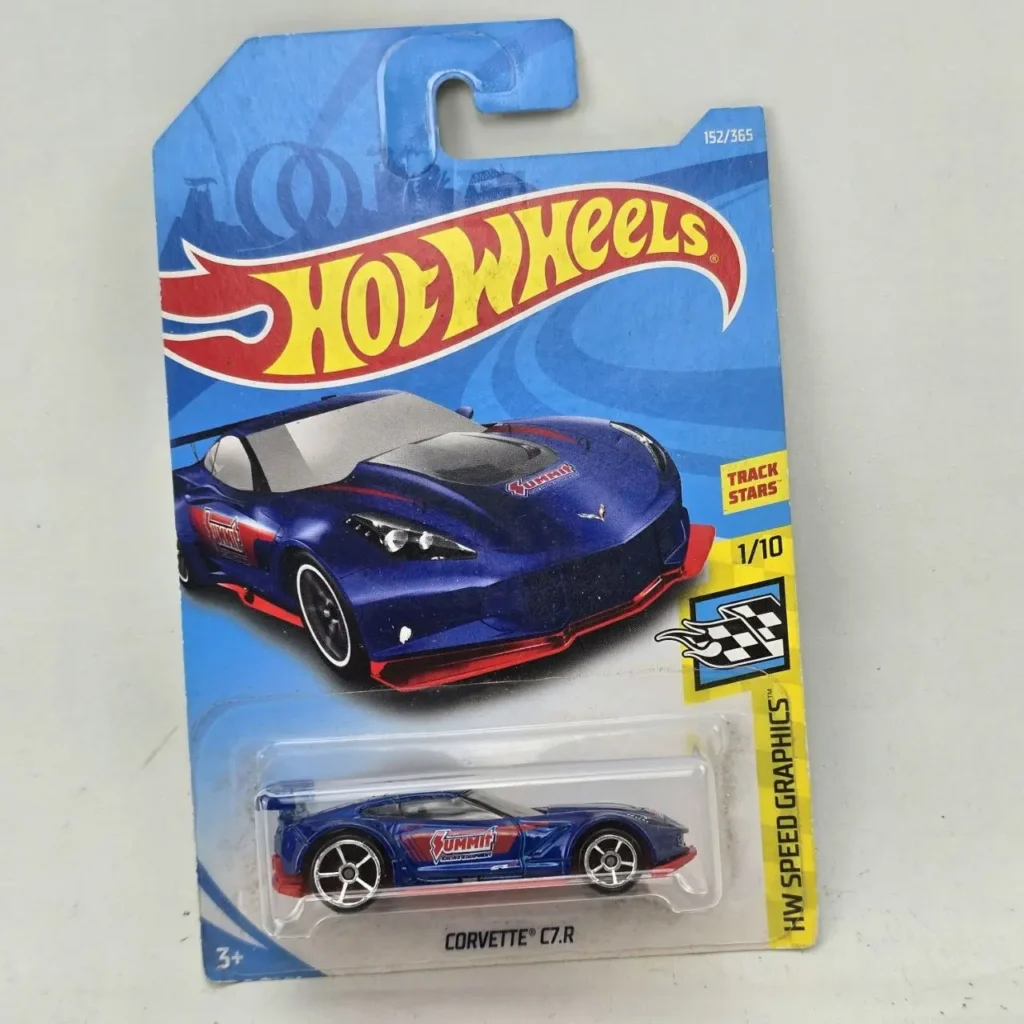 Hot Wheels Corvette C7.R azul Summit Racing en empaque. by Remates Narvaja