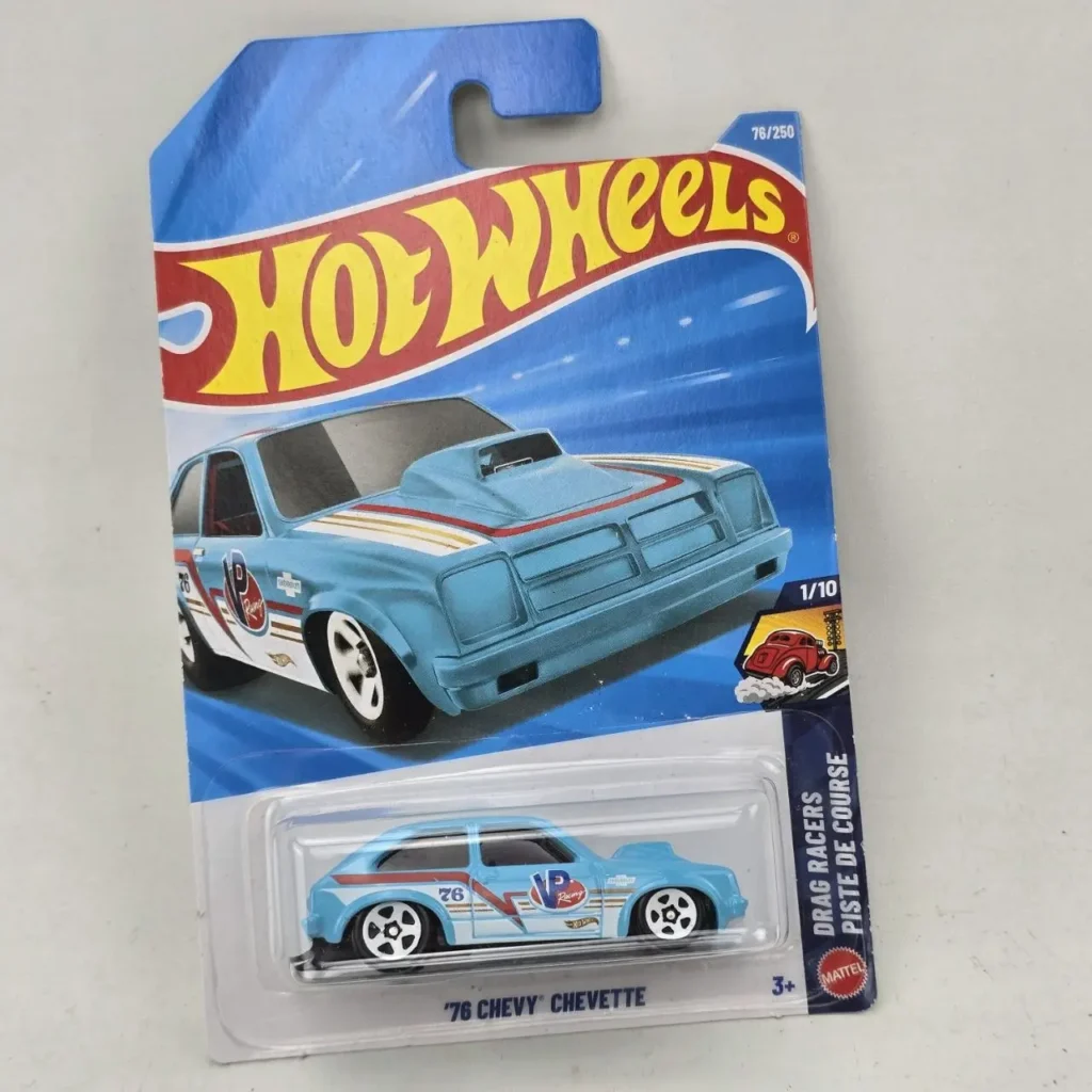 Hot Wheels '76 Chevy Chevette azul Drag Racers en su empaque. by Remates Narvaja