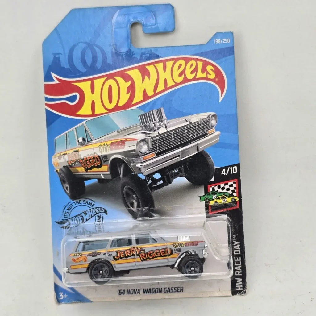 Hot Wheels '64 Nova Wagon Gasser Jerry's Rigged en empaque. by Remates Narvaja