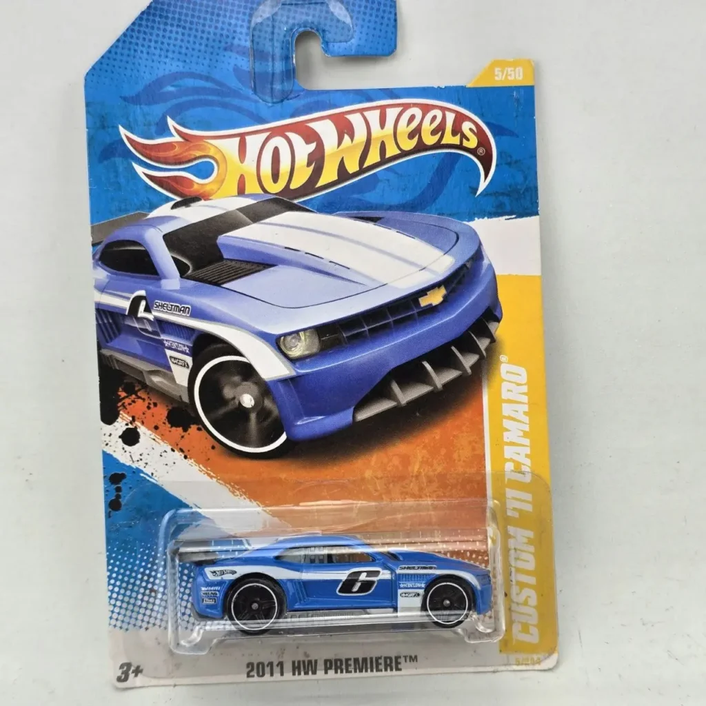 Hot Wheels 2011 HW Premiere Custom '11 Camaro azul die-cast en empaque original. by Remates Narvaja