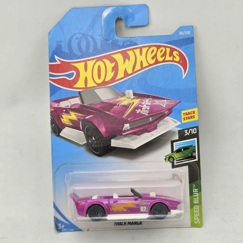 Hot Wheels Track Manga coche de juguete die-cast morado en su empaque original." by Remates Narvaja