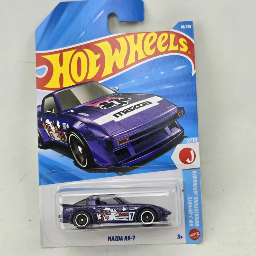 Hot Wheels Mazda RX-7 morado en blister, serie HW J-Imports. by Remates Narvaja