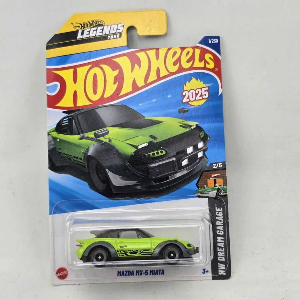 Hot Wheels 2025 Mazda MX-5 Miata verde diecast car, HW Dream Garage series. by Remates Narvaja