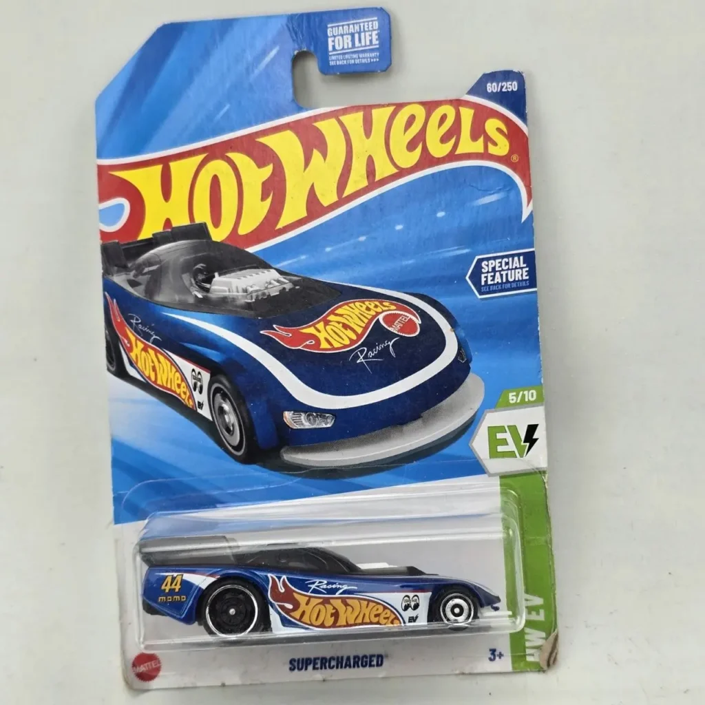 Hot Wheels Supercharged EV azul 60/250 en blister. by Remates Narvaja