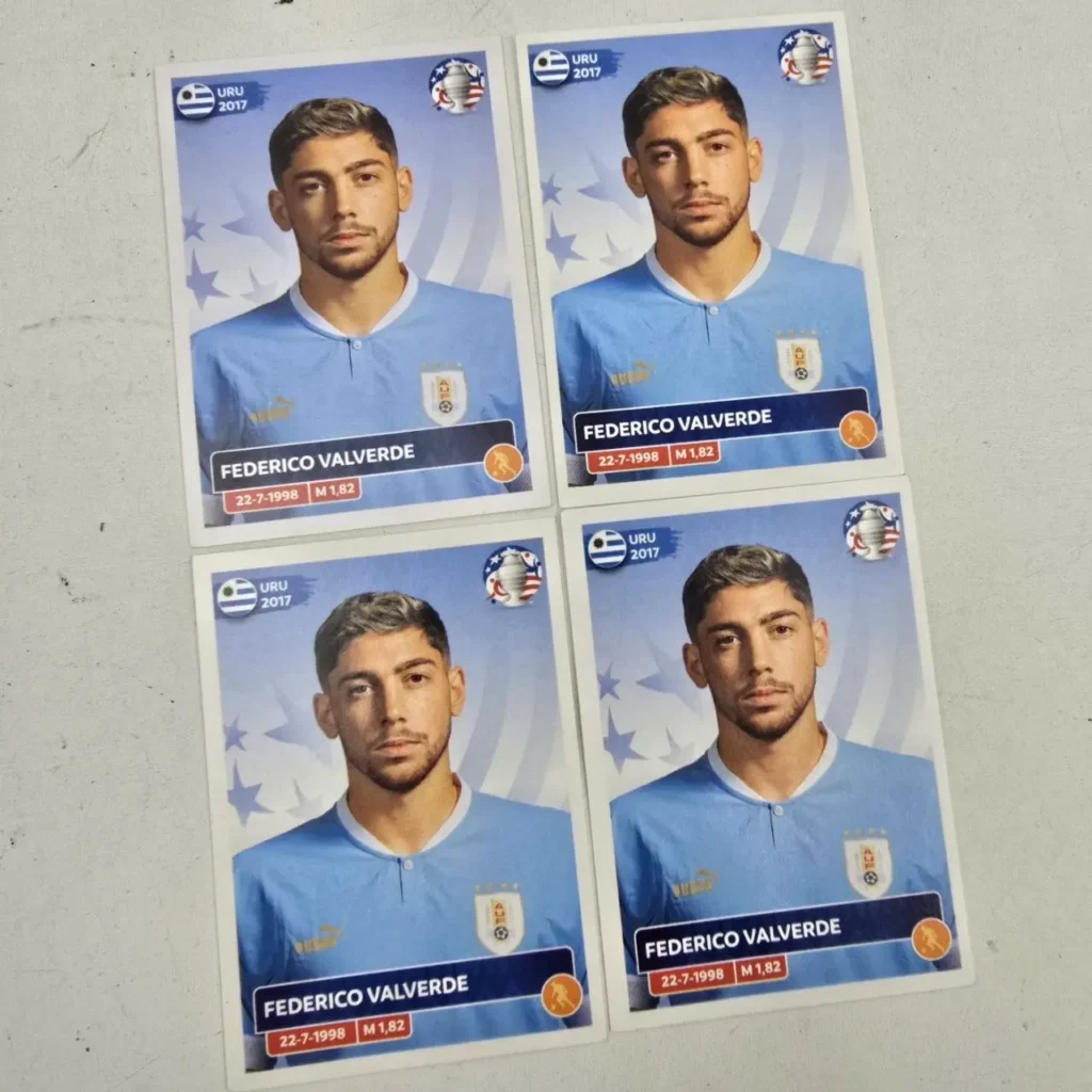 Cromos de fútbol de Federico Valverde, selección de Uruguay 2017." by Remates Narvaja