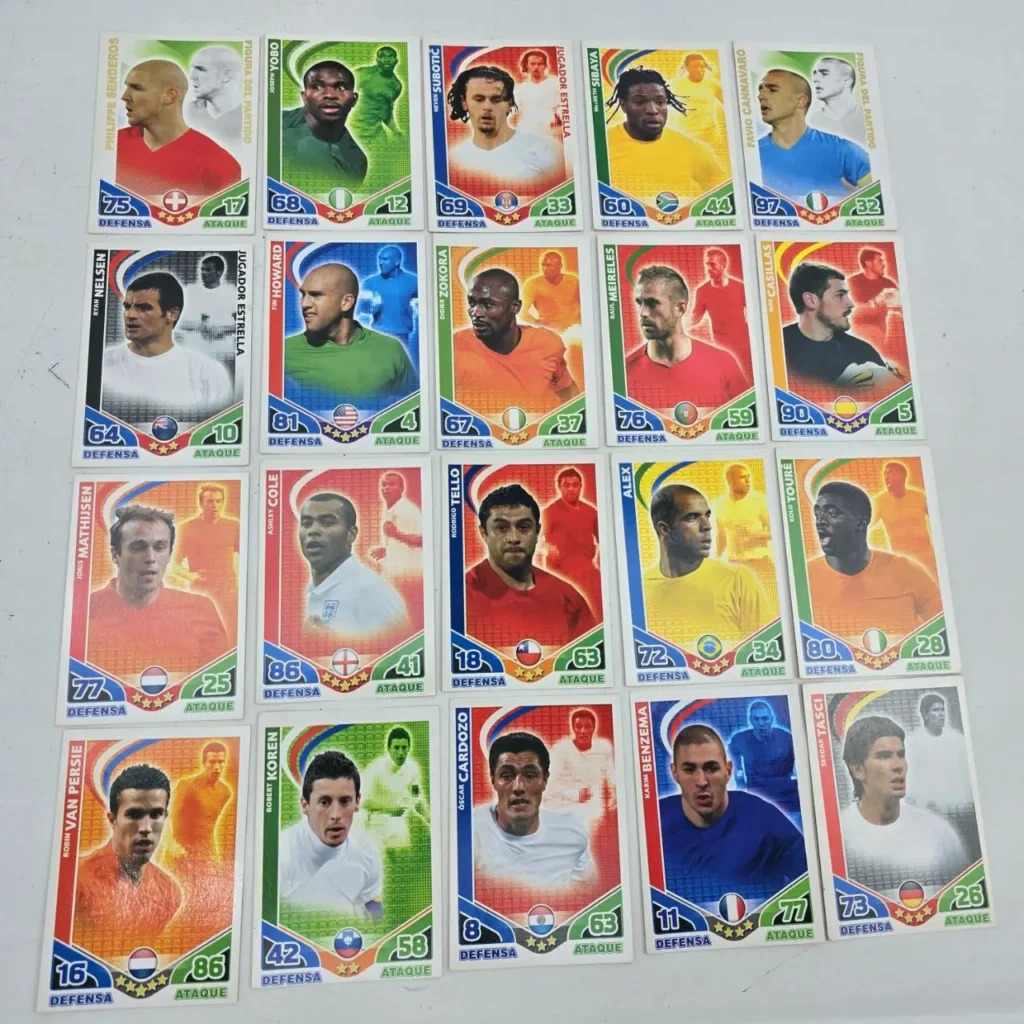 Colección de cromos de fútbol de jugadores. by Remates Narvaja