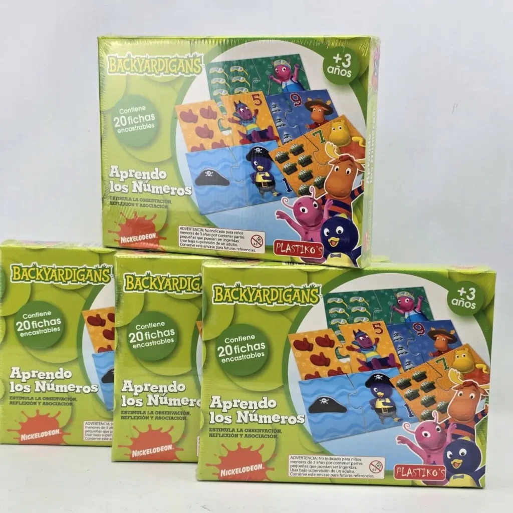 Juego de encastre Backyardigans Aprendo los Números con 20 fichas para niños +3 años. by Remates Narvaja