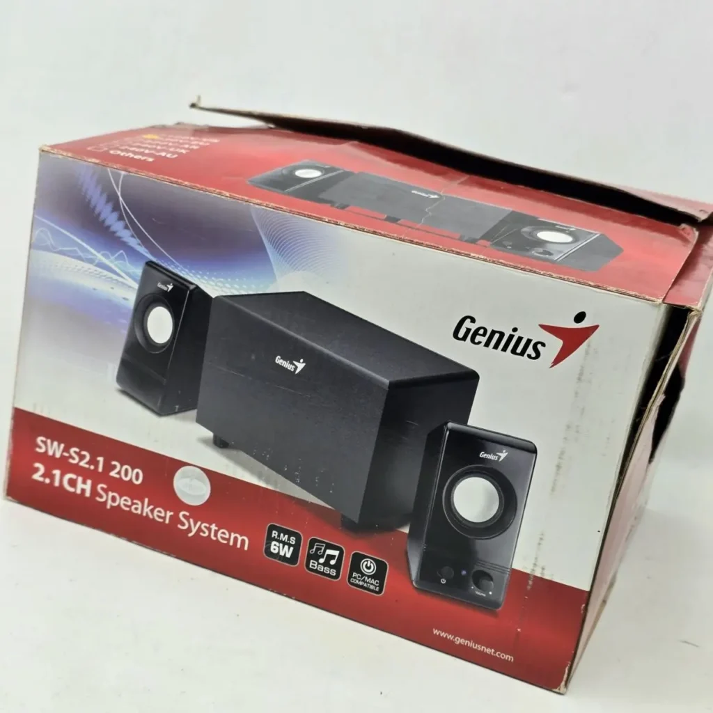 Caja del sistema de altavoces Genius 2.1 SW-S2.1 200. by Remates Narvaja